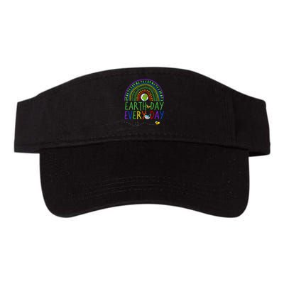 Pretty Earth Day Every Day Rainbow With Trees Earth Day Valucap Bio-Washed Visor