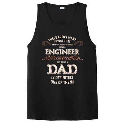 Proud Engineer Dad Gift PosiCharge Competitor Tank