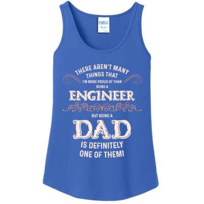 Proud Engineer Dad Gift Ladies Essential Tank