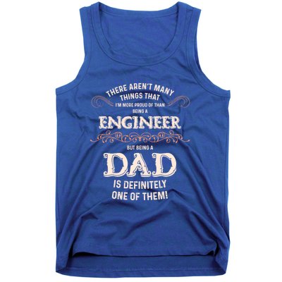 Proud Engineer Dad Gift Tank Top