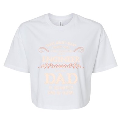 Proud Engineer Dad Gift Bella+Canvas Jersey Crop Tee