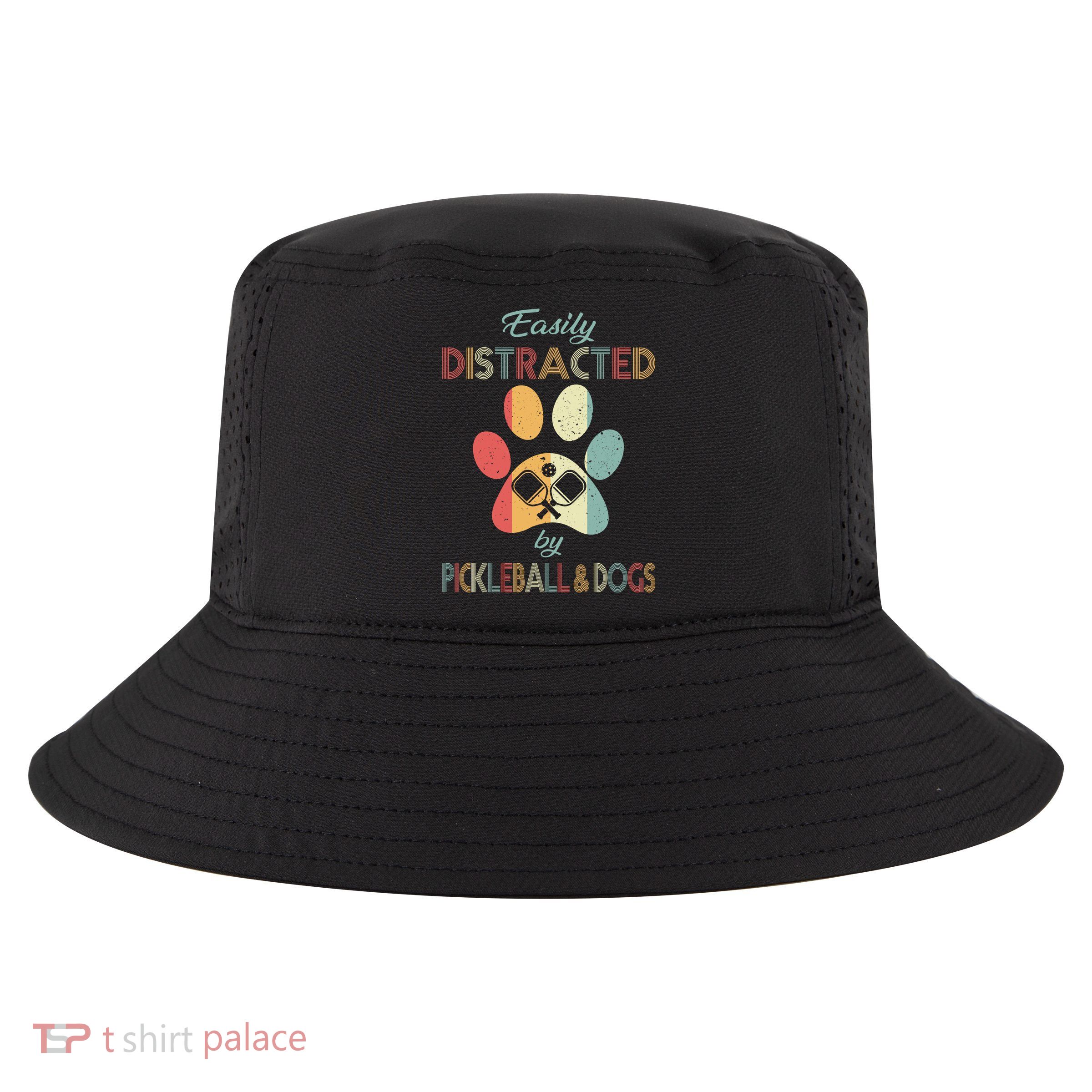 Pickleball Easily Distracted Cool Comfort Performance Bucket Hat
