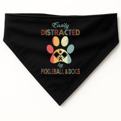 Pickleball Easily Distracted USA-Made Doggie Bandana
