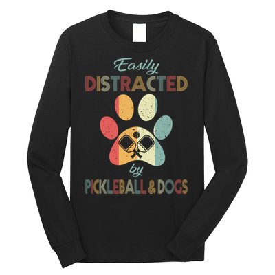 Pickleball Easily Distracted Long Sleeve Shirt