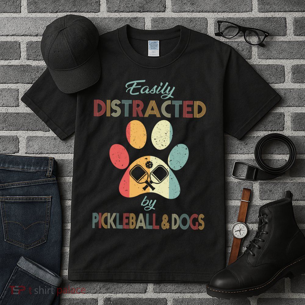 Pickleball Easily Distracted Tall T-Shirt