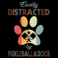 Pickleball Easily Distracted 16 in Basic Backpack