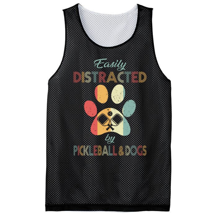 Pickleball Easily Distracted Mesh Reversible Basketball Jersey Tank