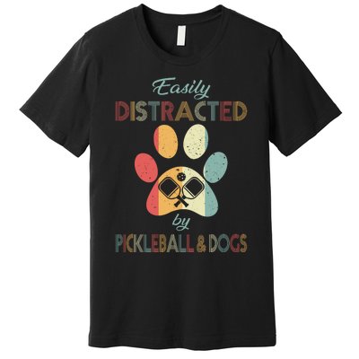 Pickleball Easily Distracted Premium T-Shirt