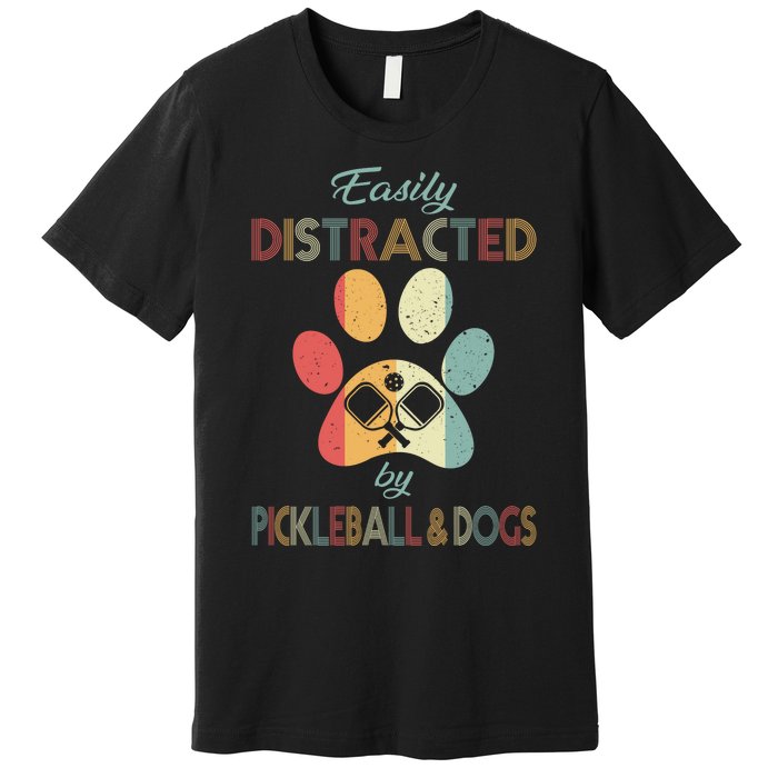 Pickleball Easily Distracted Premium T-Shirt