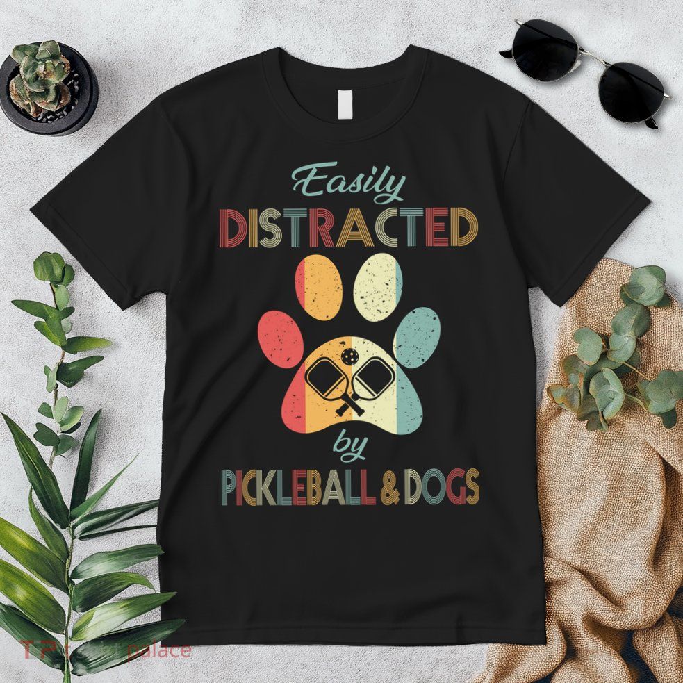 Pickleball Easily Distracted Premium T-Shirt