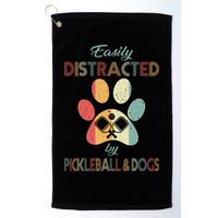 Pickleball Easily Distracted Golf Towel