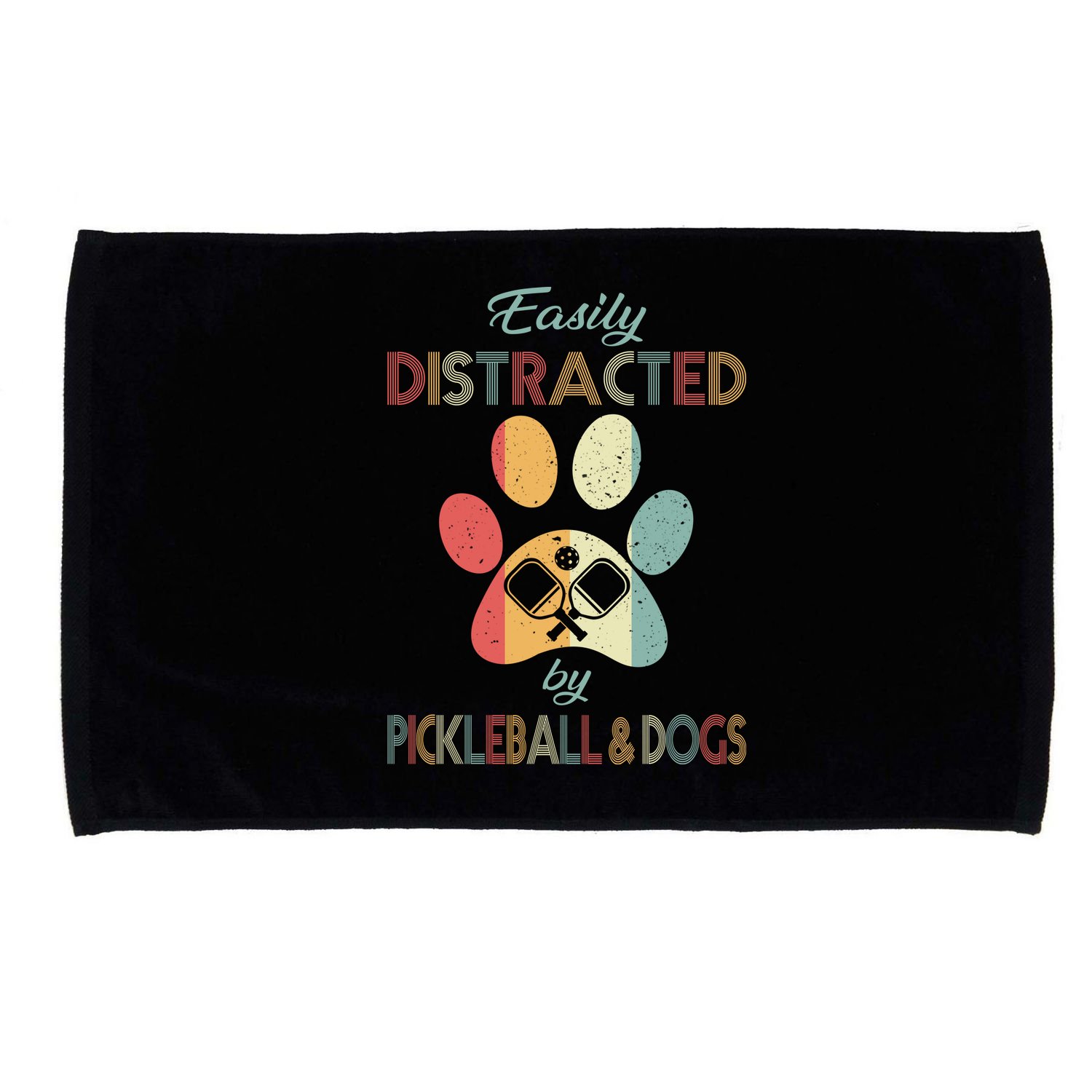Pickleball Easily Distracted Microfiber Hand Towel