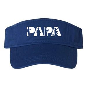 Papa Engineer Dad Funny Dad Engineer Papa Father Gift Valucap Bio-Washed Visor