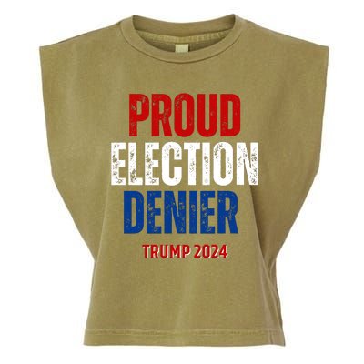 Proud Election Denier GOP Ultra Maga Proud Republican Trump Garment-Dyed Women's Muscle Tee