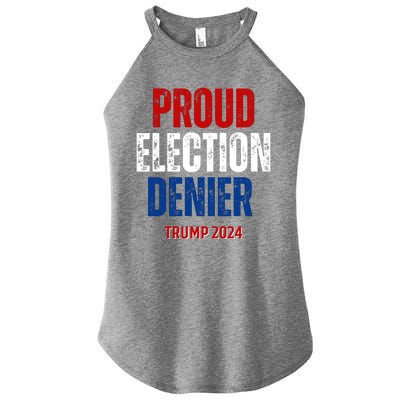 Proud Election Denier GOP Ultra Maga Proud Republican Trump Women’s Perfect Tri Rocker Tank