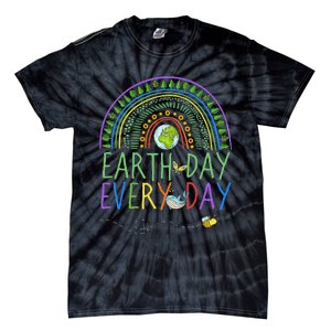 Pretty Earth Day Every Day Rainbow with Trees Earth Day Tie-Dye T-Shirt