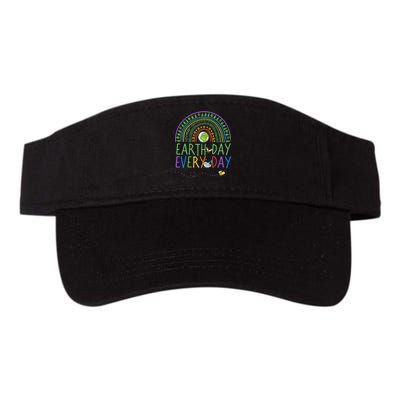 Pretty Earth Day Every Day Rainbow with Trees Earth Day Valucap Bio-Washed Visor