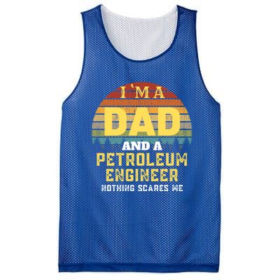 Petroleum Engineer Dad Vintage Gift Mesh Reversible Basketball Jersey Tank