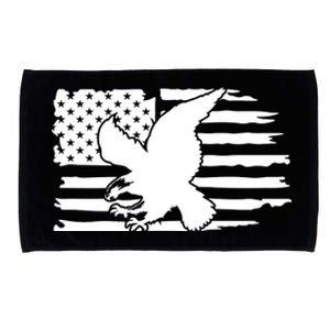 Patriotic Eagle Distress Flag USA Microfiber Hand Towel