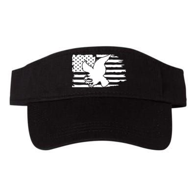 Patriotic Eagle Distress Flag USA Visor