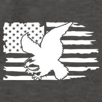 Patriotic Eagle Distress Flag USA Vector Backpack