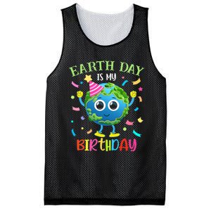 Pro Environment Earth Day is my Birthday Party Mesh Reversible Basketball Jersey Tank