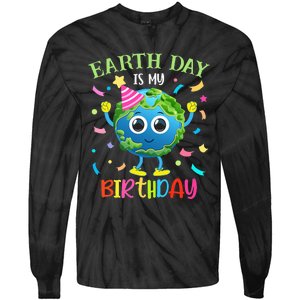 Pro Environment Earth Day is my Birthday Party Tie-Dye Long Sleeve Shirt