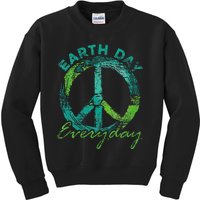 Piece Everyday Earth Day Environment Kids Sweatshirt