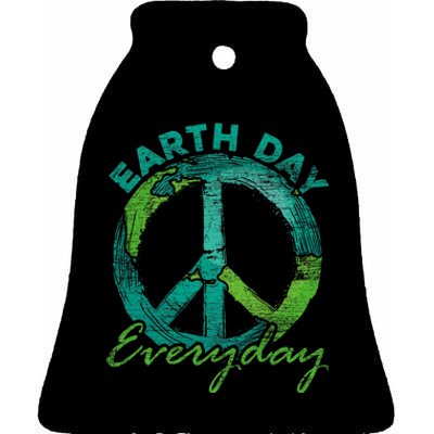 Piece Everyday Earth Day Ceramic Bell Ornament