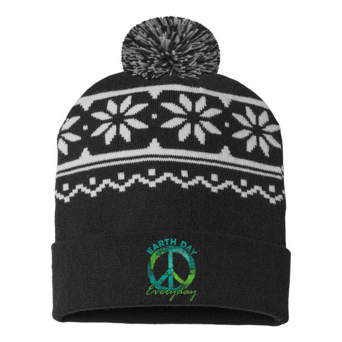 Piece Everyday Earth Day USA-Made Snowflake Beanie