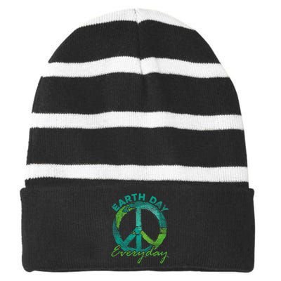 Piece Everyday Earth Day Striped Beanie with Solid Band