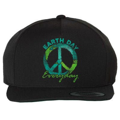 Piece Everyday Earth Day Wool Snapback Cap