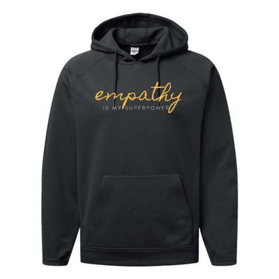 Psychic Empath Empathy Is My Superpower Compassion Chakra Performance Fleece Hoodie