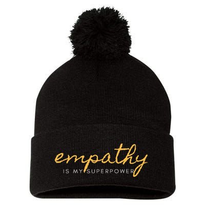 Psychic Empath Empathy Is My Superpower Compassion Chakra Pom Pom 12in Knit Beanie