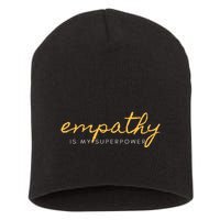 Psychic Empath Empathy Is My Superpower Compassion Chakra Short Acrylic Beanie