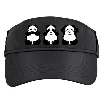 Peek A Boo Panda Adult Drive Performance Visor