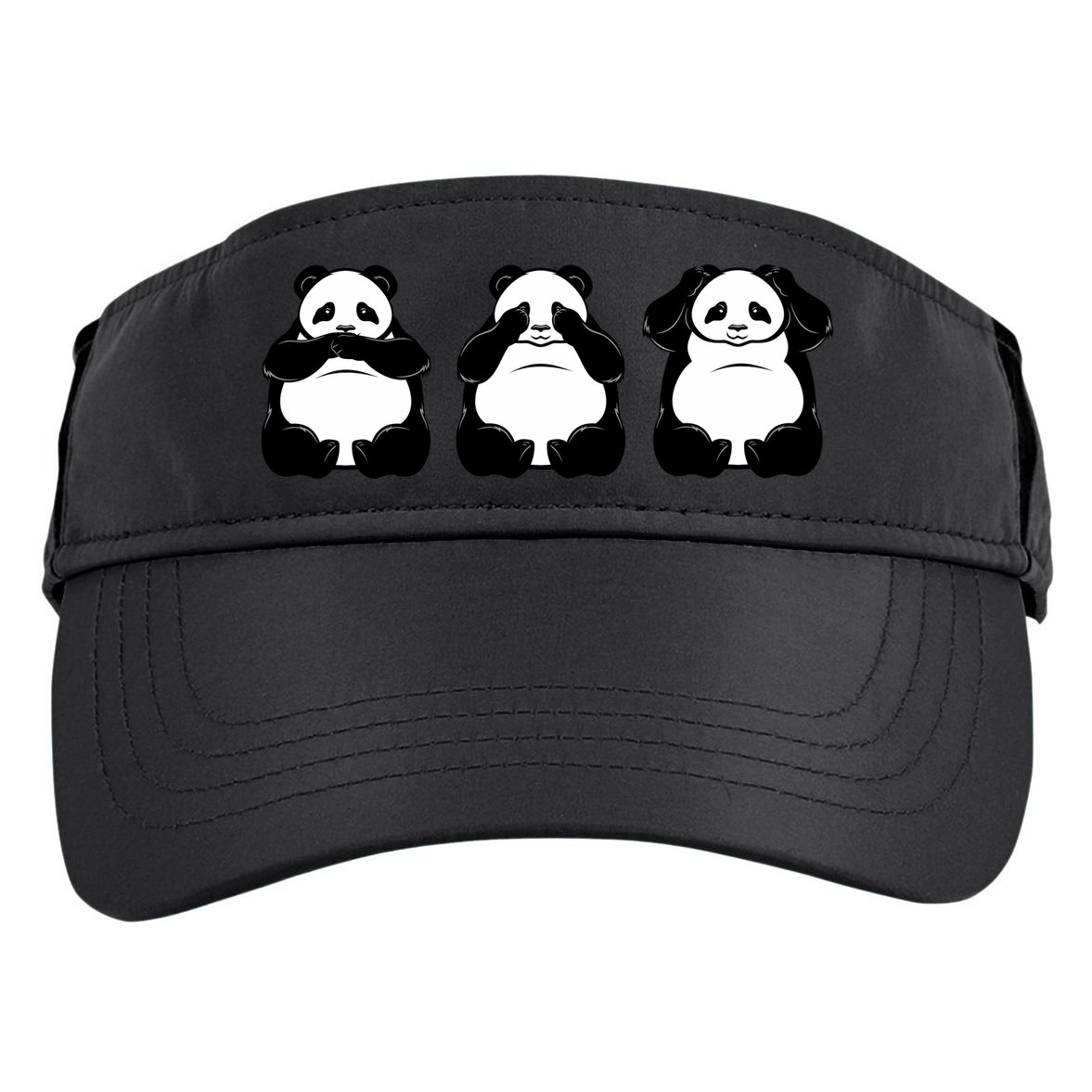 Peek A Boo Panda Adult Drive Performance Visor