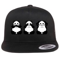 Peek A Boo Panda Flatbill Hat