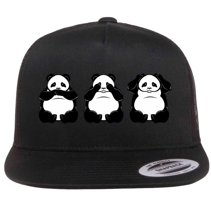 Peek A Boo Panda Flatbill Hat