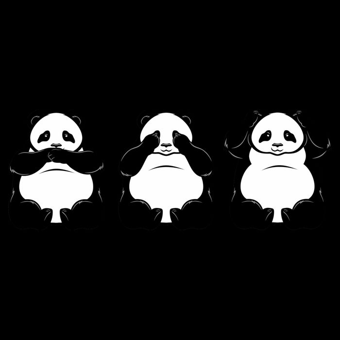 Peek A Boo Panda Flatbill Hat