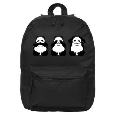 Peek A Boo Panda 16 in Basic Backpack