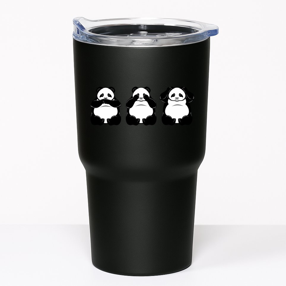 Peek A Boo Panda Tumbler