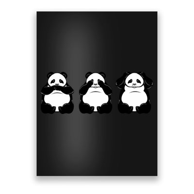 Peek A Boo Panda Poster