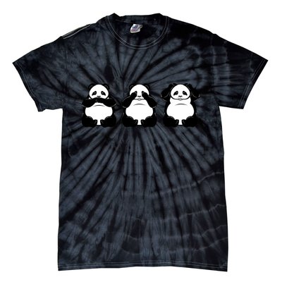 Peek A Boo Panda Tie-Dye T-Shirt