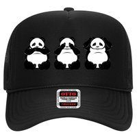 Peek A Boo Panda Trucker Hat