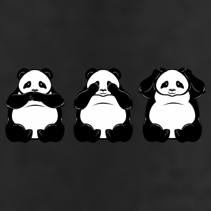 Peek A Boo Panda Trucker Hat