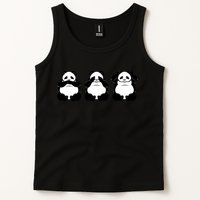 Peek A Boo Panda Tank Top