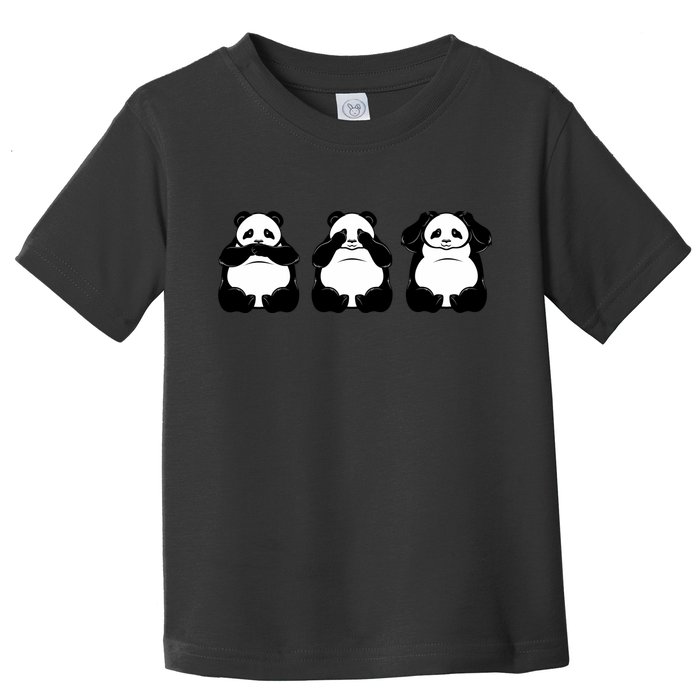 Peek A Boo Panda Toddler T-Shirt