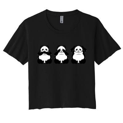Peek A Boo Panda Crop Top