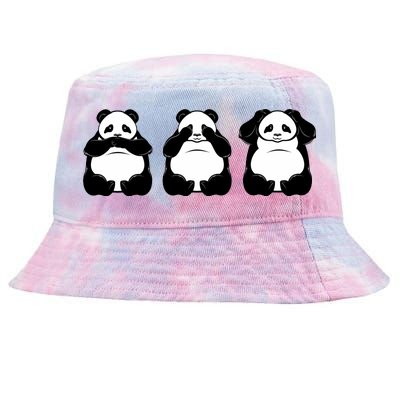 Peek A Boo Panda Tie-Dyed Bucket Hat